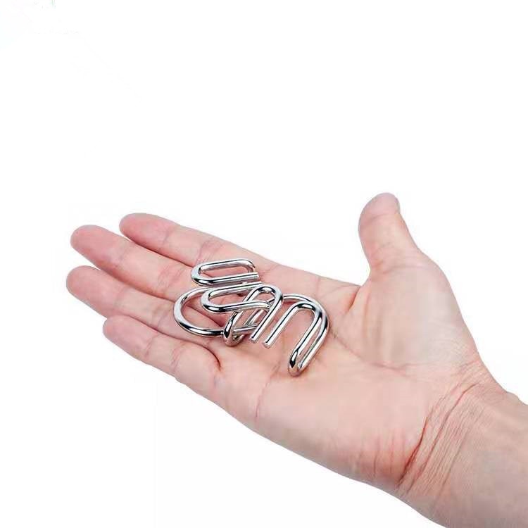 8pcs/Set Metal Wire Puzzle IQ Mind Brain Teaser Puzzles Game for Adult –  littlezahrabookstore