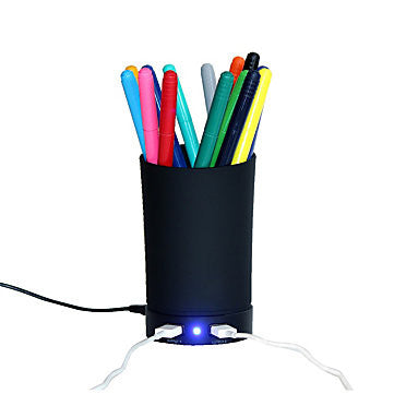 iWorks All-In-One Pencil Cup Speaker, Black