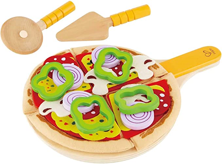 Wooden pizza toy from Hape